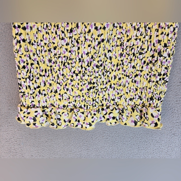 Vero Moda Olia Floral Smocked Mini Skirt Sz M Womens - Picture 3 of 10